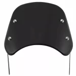 Universal motorcycle windscreen black front angle