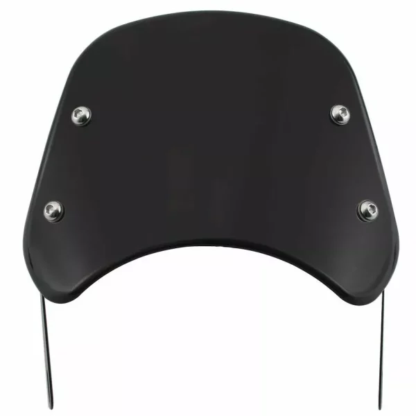 Universal motorcycle windscreen black front angle