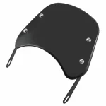 Universal motorcycle windscreen black matte finish