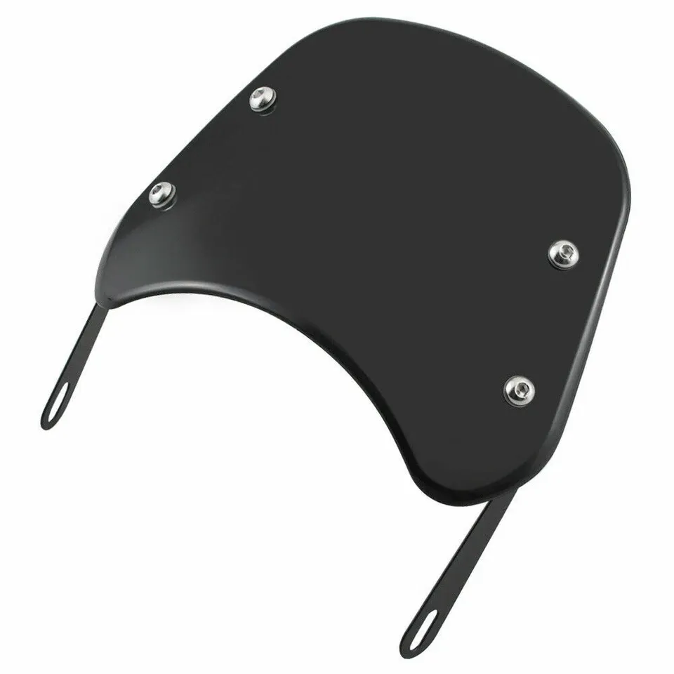 Universal motorcycle windscreen black matte finish Universal motorcycle windscreen black matte finish