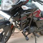 Premium crash guard installed on Honda Shine SP 125
