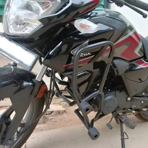 Premium crash guard installed on Honda Shine SP 125