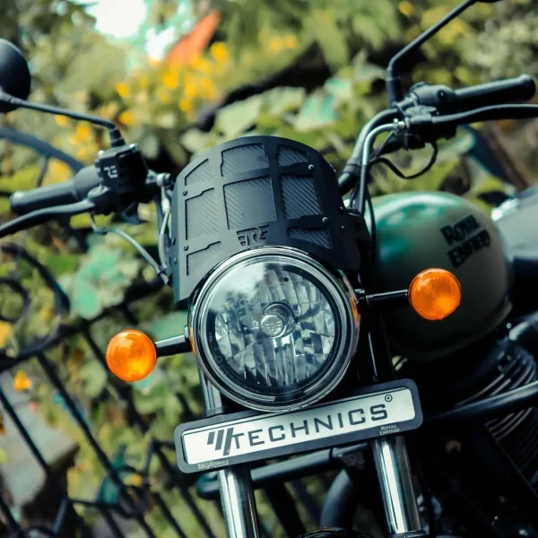 royal enfield meteor 350 metal visor matte finish