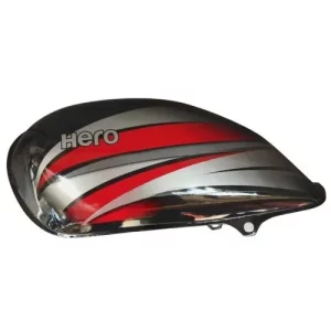 Ensons Petrol Tank for Hero Splendor Pro Black Red