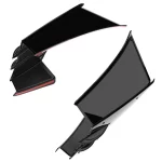 side spoiler wings Yamaha R15 V3 gloss black aerodynamic design