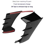 side spoiler wings Yamaha R15 V3 gloss black performance enhancement
