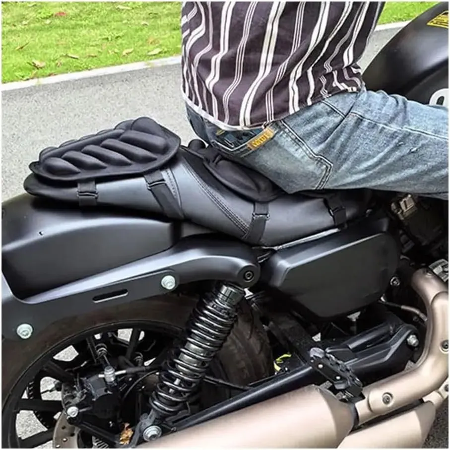 3D motorcycle cushioned seat cover ventilated universal motorcycles premium comfort