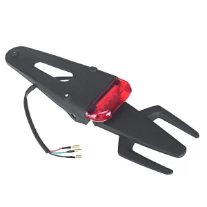Motorcycle Rear Fender Red LED Brake Stop Tail Light - Universal Dirt Bike Enduro Taillight