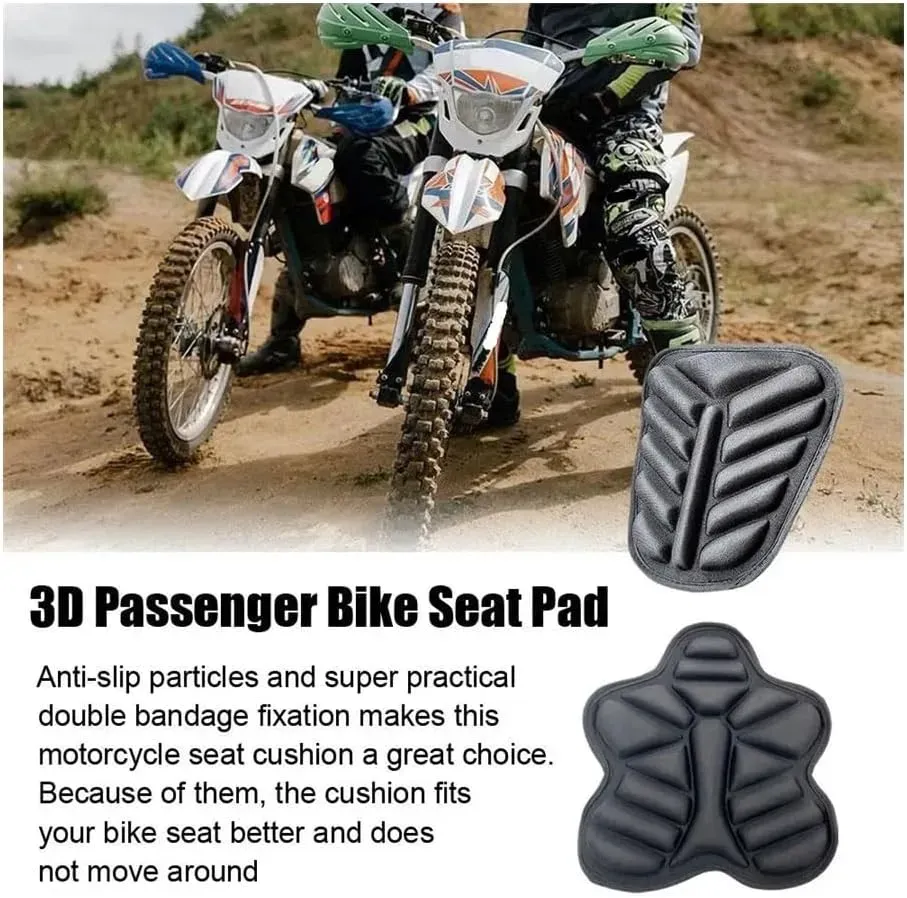3D motorcycle cushioned seat cover ventilated universal motorcycles breathable design