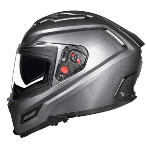 SMK Agnar Solid Anthracite GLDA 600 helmet aerodynamic profile design