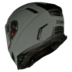 SMK Agnar Solid Nardo Grey MA 600 helmet full face protection front view