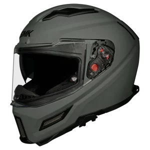 SMK Agnar Solid Nardo Grey MA 600 helmet full face protection front view