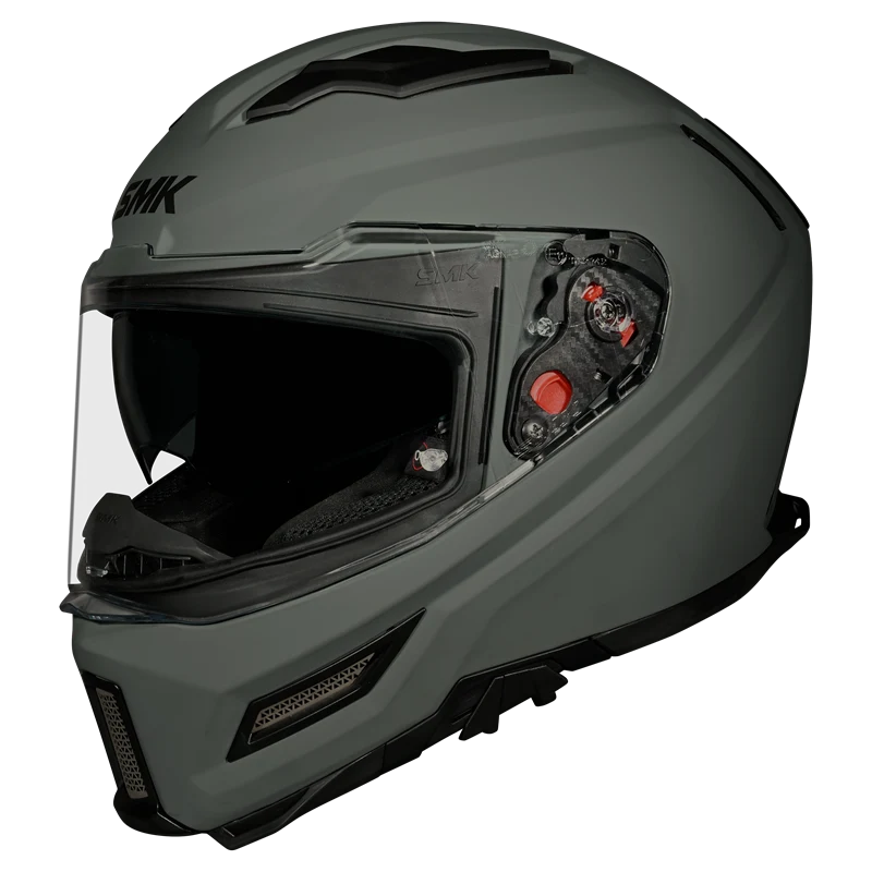 AGNAR-SOLID-NARDO-GREY-MA-600-4 SMK Agnar Solid Nardo Grey MA 600 helmet full face protection front view