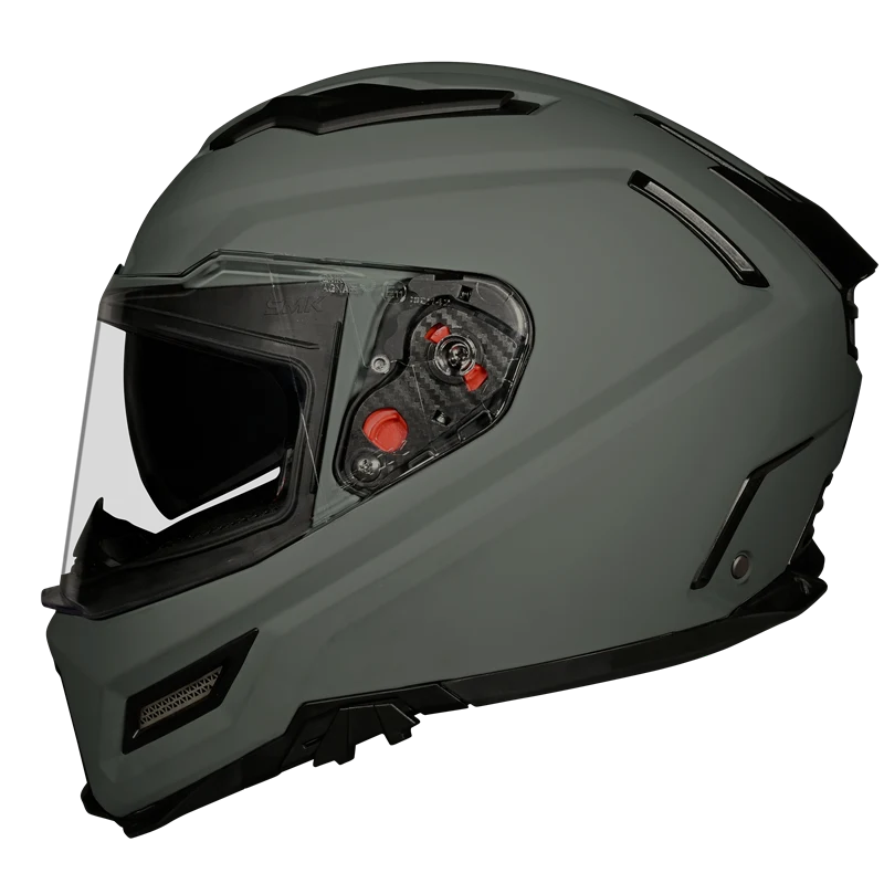 AGNAR-SOLID-NARDO-GREY-MA-600-5 SMK Agnar Solid Nardo Grey MA 600 helmet full face protection front view