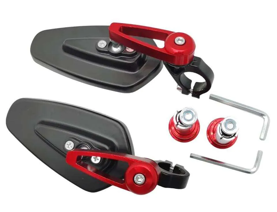 Sarkkart Original Premium Side Mirror with CNC Construction and Red Finish