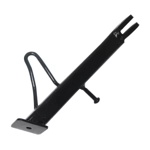 TVS iQube prop stand reliable parking support front view