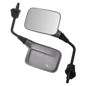 TVS iQube titanium grey glossy mirror set easy installation both glossy mirrors