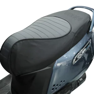 TVS iQube black grey seat cover comfortable protection both colors