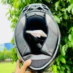 Axor Brutale Solid Colors Dual Spoiler Helmet – Dull Black Bottom View