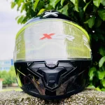 Axor Brutale Solid Colors Dual Spoiler Helmet – Dull Black Front View