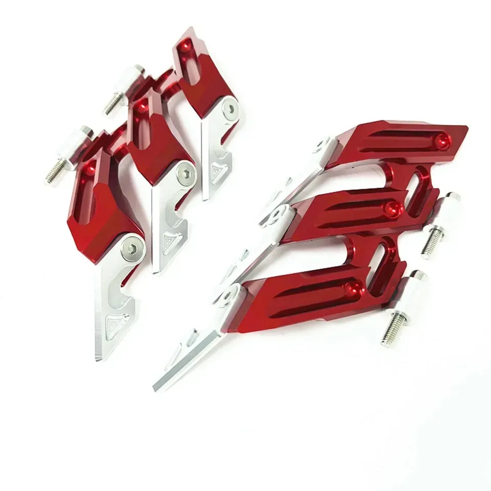 CNC front fork fender side mudguard sliders Yamaha YZF-R15 V3 V4 -Red