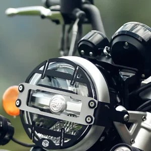 Super Meteor 650 Headlight Grill Cover Heavy Duty Metal Headlight Protector Durable Front Headlight Guard for Royal Enfield Super Meteor 650