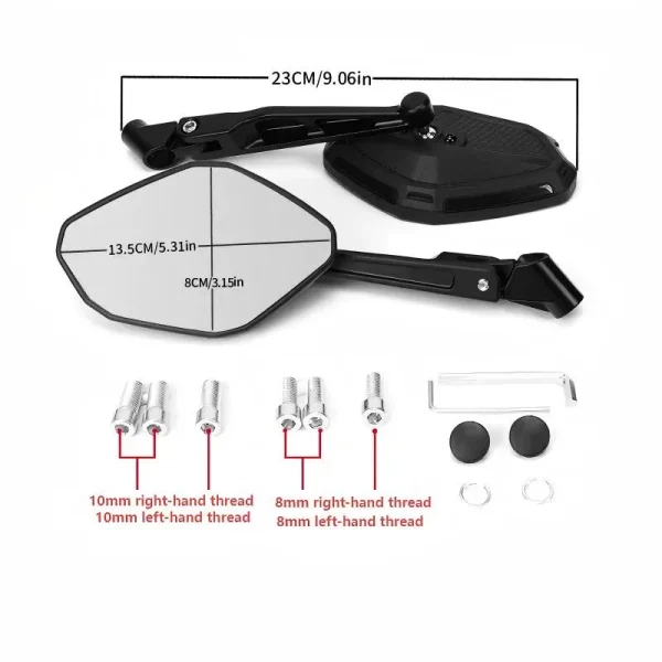 Sarkkart Adventure Napoleon CNC Rod 3.0 Universal Rear View