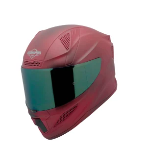 Steelbird SBH-25 ISS Breeze On Ombre Matt Black Metallic Pink Helmet – ISI Certified Full Face Helmet with Thermoplastic Shell, Quick-Release Visor & Stylish Ombre Graphics