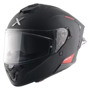 Axor Brutale Solid Matt Black Dual Spoiler Helmet
