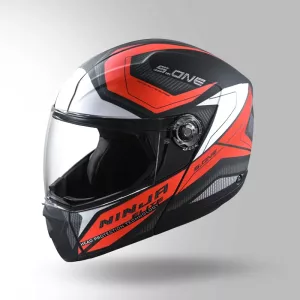 Studds Ninja Elite Decor Flipup Helmet (Black/Red)