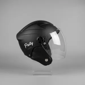 Plain Open Face Helmet – Lightweight ABS Half Face Motorcycle Helmet for Daily Commuting & City Riding